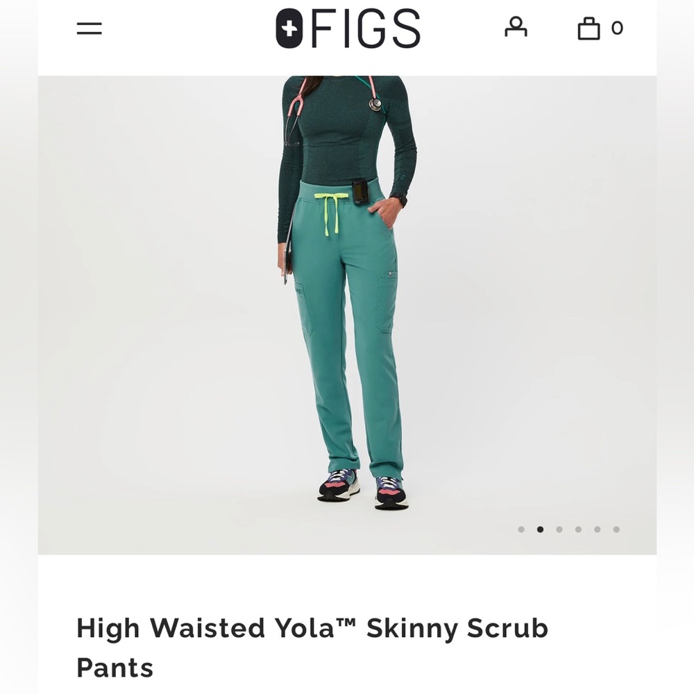 High Waisted Yola™ Skinny Scrub Pants